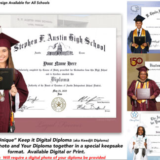 (DIGITAL) Keep it Digital Diploma Photo with Portrait